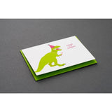 Dino Dessert Birthday Card