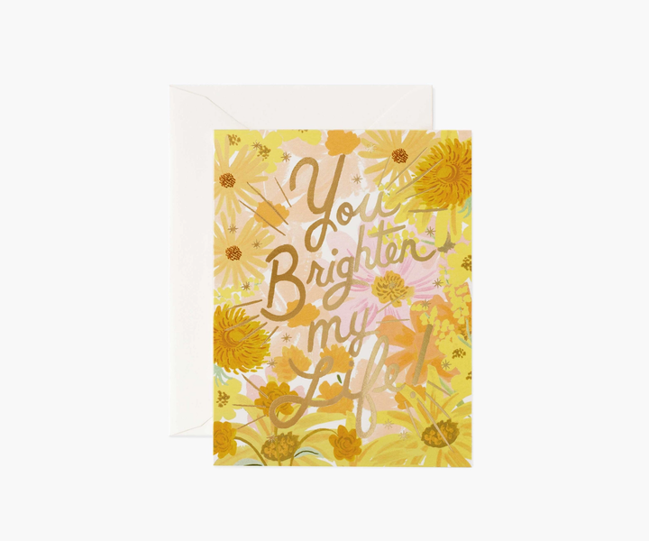 Rifle Paper Friendship Card - You Brighten My Life