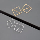 Alpha Hoops - Polished Silver