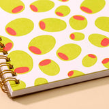 Olives Letterpress Spiral Notebook