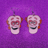 3D Printed Cereal Monster Franken Earrings