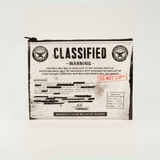 Blue Q Zipper Pouch 'Classified'