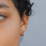 Double Gold Hoop Earrings