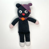 Black Cat Handcrafted Crochet Rattle