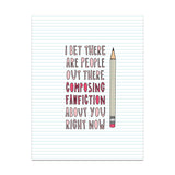 Composing Fanfiction About You Love/Anniversary Card