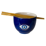 UrbanTokyo 18oz Bowl w/ Chopsticks - Evil Eye