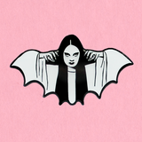 Glow in the Dark Vampire Girl Enamel Pin