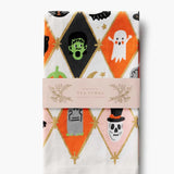 Rifle Paper Tea Towel - Halloween Argyle
