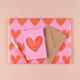 Die Cut Love Heart Love/Anniversary Card