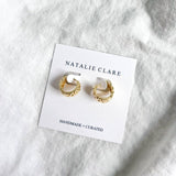 Geometric Huggie Hoop