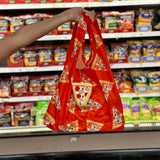 2-in-1 Bag Charm & Reusable Shopper Bag - Pizza Slice