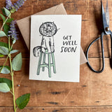 Get Well Soon Cat Illness Empathy Card