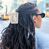 Hand-painted Moon Tarot Card Claw Hair Clip