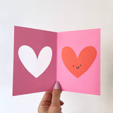 Die Cut Love Heart Love/Anniversary Card