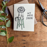 Get Well Soon Cat Illness Empathy Card