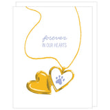 Locket Pet Sympathy Card