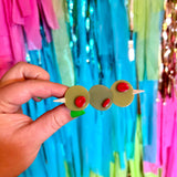 Stuffed Olive Hair Clip Set