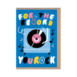 Just for the Record Friendship/Encouragement Card