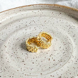 Geometric Huggie Hoop