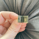 Little Women Book Locket Post Earrings