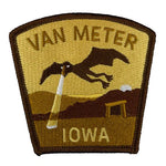 Monsterologist gift  iron on travel patch van meter iowa wild winged beast