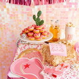 Cowgirl Pink Boot Western Paper Plates