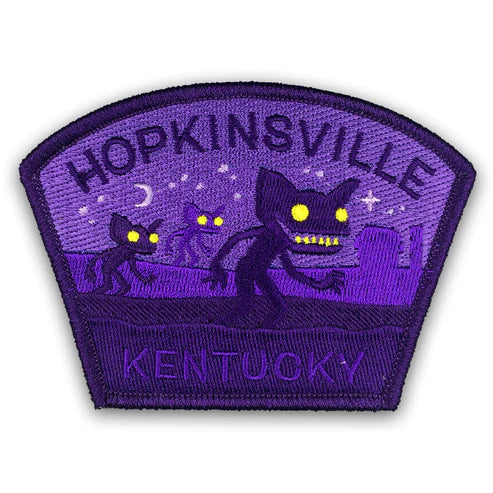 Monsterologist gift iron on travel patch hopkinsville kentucky goblins