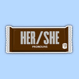 Her/She Pronoun Sticker