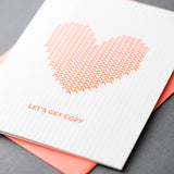 Knit Heart Cozy Love/Anniversary Card