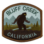 Monsterologist gift  iron on travel patch bluff creek california  bigfoot