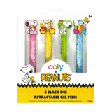 Peanuts Black Ink Gel Pens, Set of 4