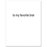 BRAT - Birthday Card