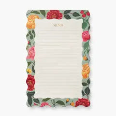 Rifle Paper Large Memo Notepad Roses
