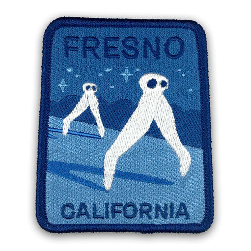 Monsterologist gift iron on travel patch fresno california nightcrawlers