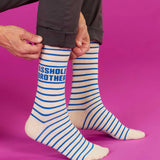 Blue Q Men's Socks 'Asshole Brother'
