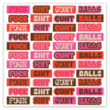 The Swear Jar Sticker Sheet -  Fucking Bad Day