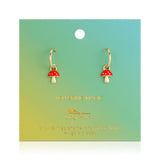 Lucky Feather Hoop Earrings