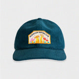 Mushroom Hunting Club Corduroy Hat - Turquoise