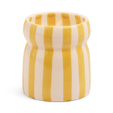 Cabana 6.5oz. Striped Ceramic Candle - Gold Coast
