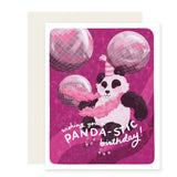 Panda-stic Roller Disco Birthday Card