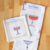 Festive Glassware Cocktail Napkin Set