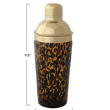 Confetti Glass Cocktail Shaker w/ Stainless Steel Top