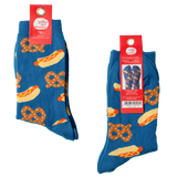 Hot Dog & Pretzel - Small Crew Socks