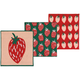 Danica & Now Deigns Set of 3 Knit Napkins - Berry Sweet