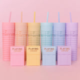 16oz Library Card Tumbler - Pink