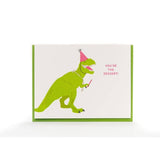 Dino Dessert Birthday Card