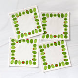 Green Olives Cocktail Napkin Set