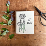 Get Well Soon Cat Illness Empathy Card