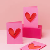 Die Cut Love Heart Love/Anniversary Card