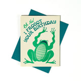 Frogot Your Birthday - Risograph Birthday Card